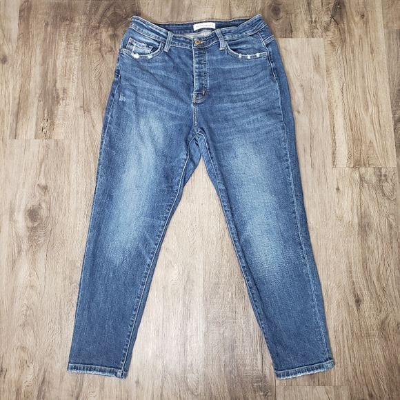 Flying Monkey Classic Blue Cropped Jeans - Picture 1 of 10